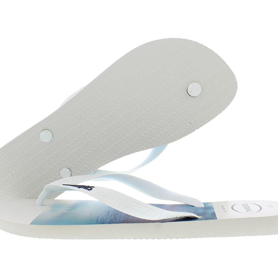 Havaianas Slim Flip Flops - Unisex Hype White Shoe Deals Outlet
