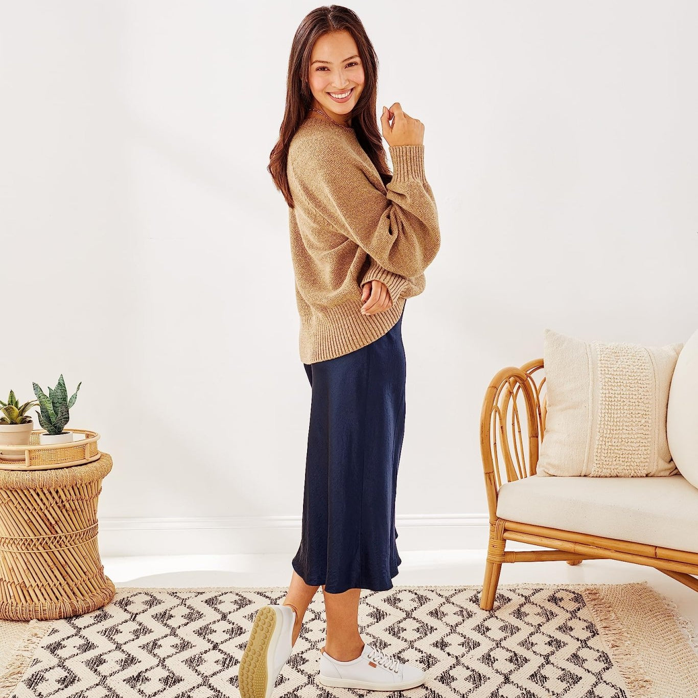 ECCO Soft 7 Sneaker - Women's White Shoe Deals Outlet