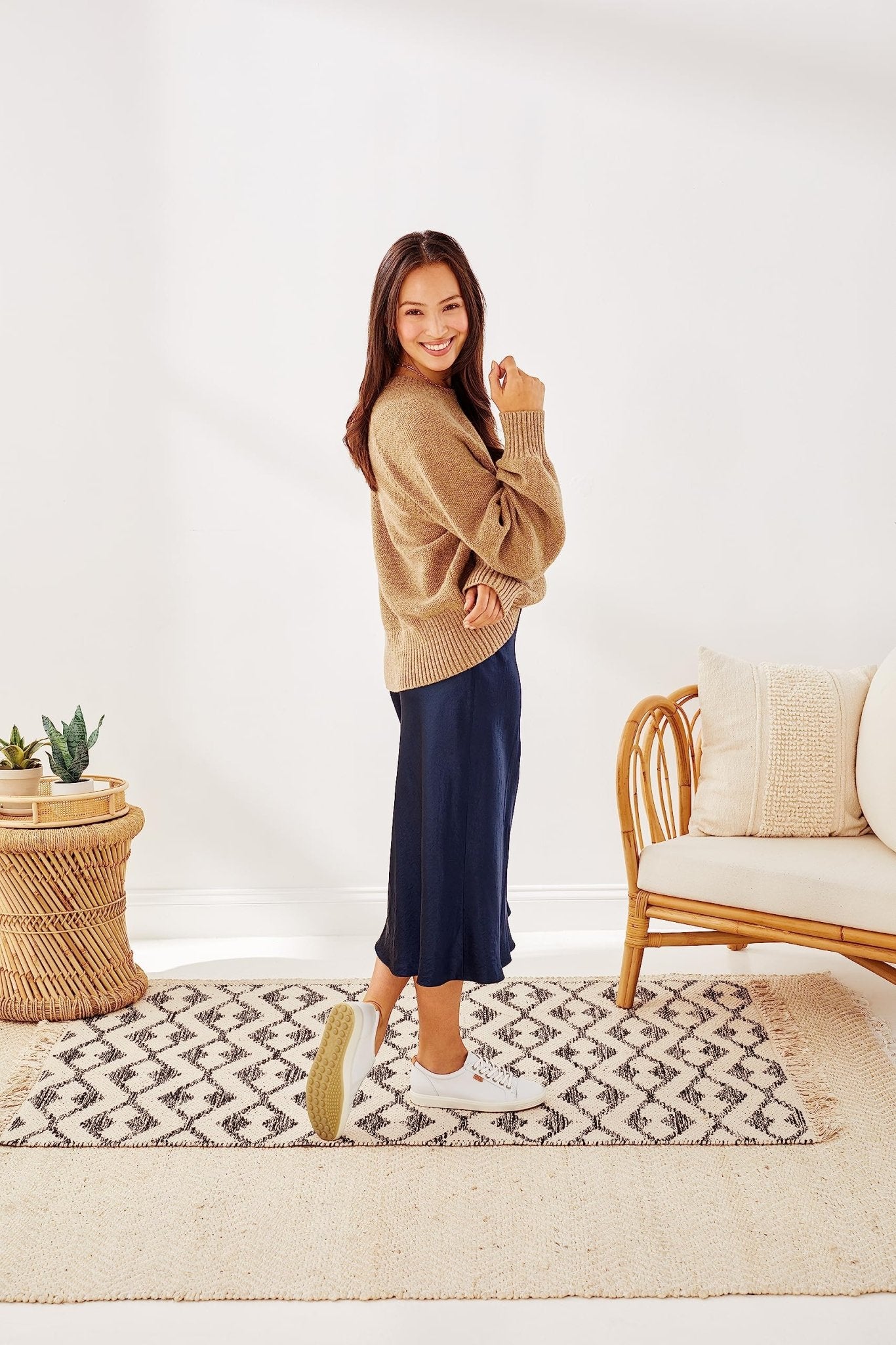 ECCO Soft 7 Sneaker - Women's White Shoe Deals Outlet