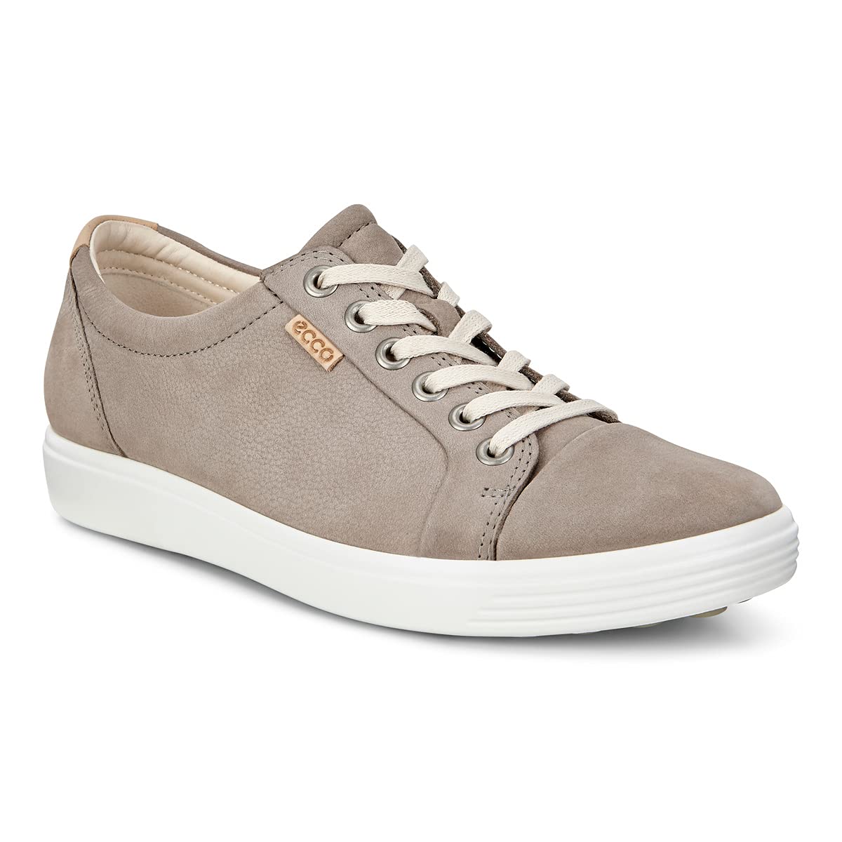 ECCO Soft 7 Sneaker - Women's Warm Grey Nubuck Shoe Deals Outlet