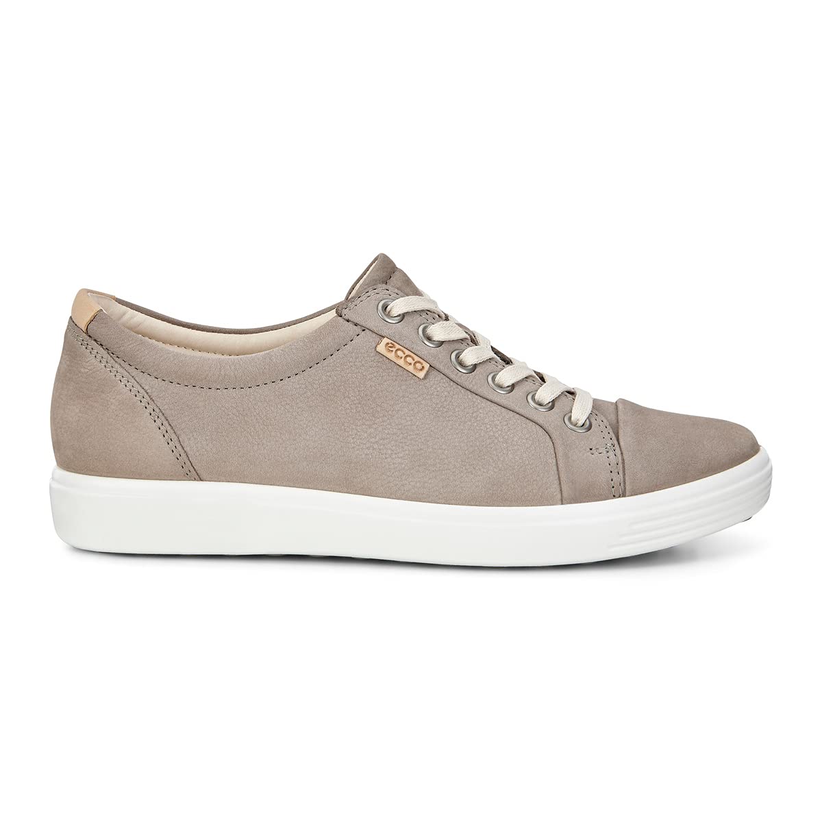 ECCO Soft 7 Sneaker - Women's Warm Grey Nubuck Shoe Deals Outlet