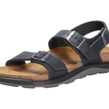 Birkenstock Sonora - Unisex Black Oiled Leather Shoe Deals Outlet