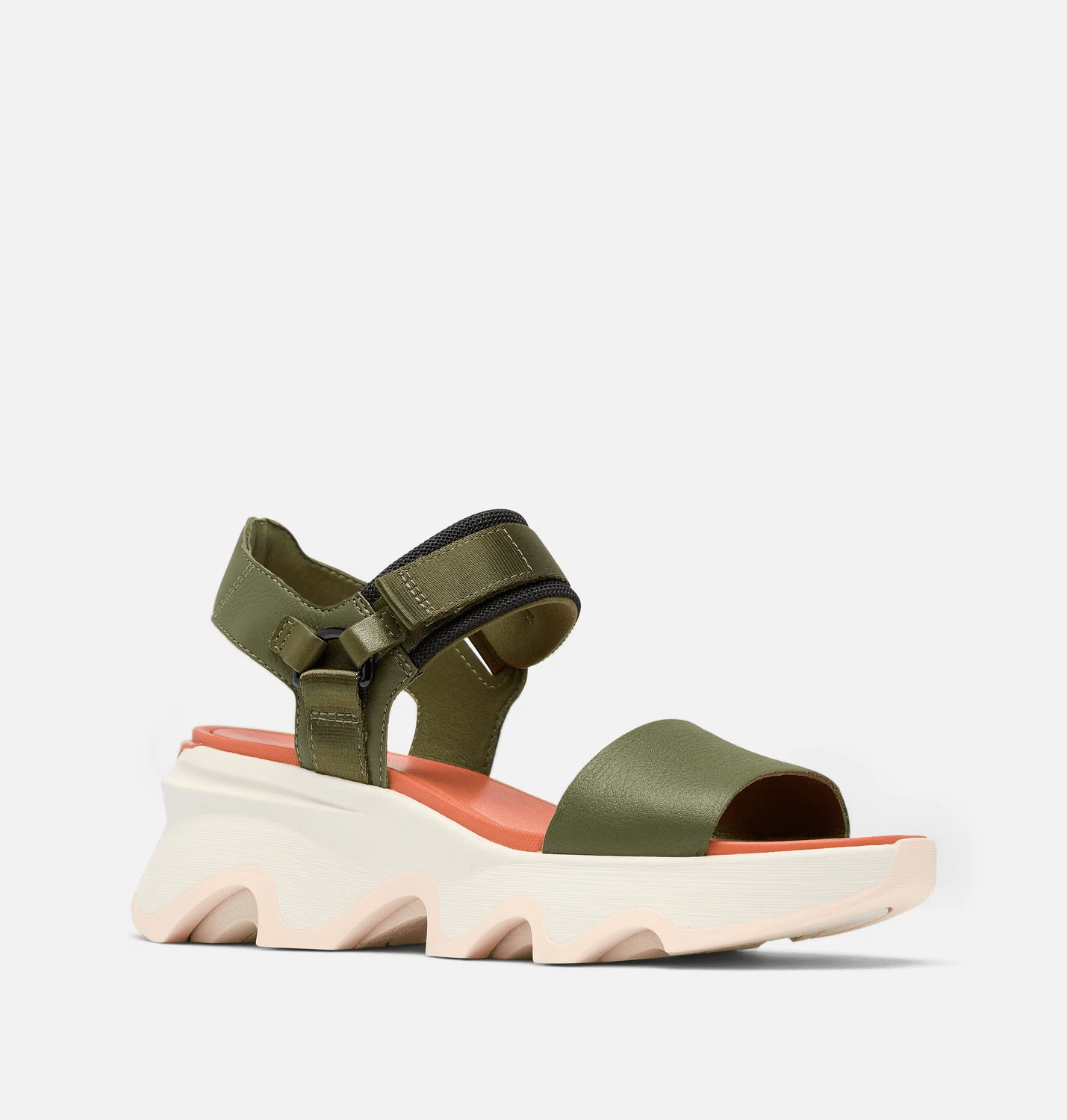 SOREL KINETIC Impact Y - Strap High Utility Green / Pearlescent 8.5 M 195982588230 Shoe Deals Outlet