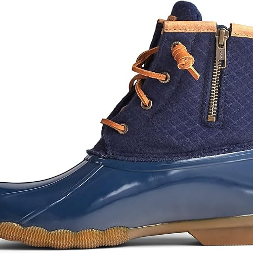 Sperry Saltwater Emboss Wool Boots Navy 6.5 M 194713099557 Shoe Deals Outlet