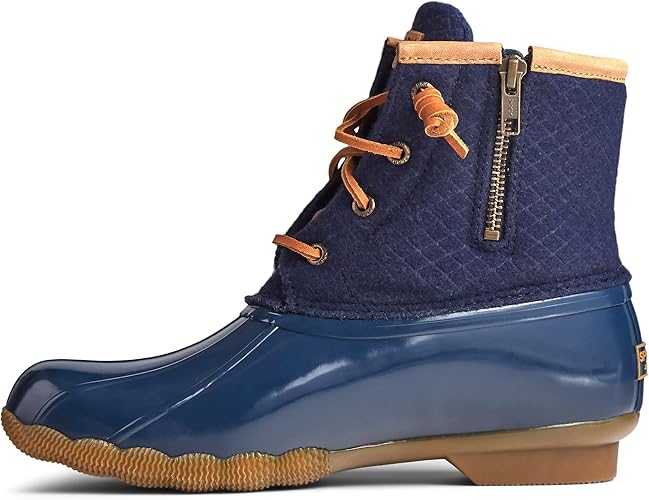 Sperry Saltwater Emboss Wool Boots Navy 6.5 M 194713099557 Shoe Deals Outlet