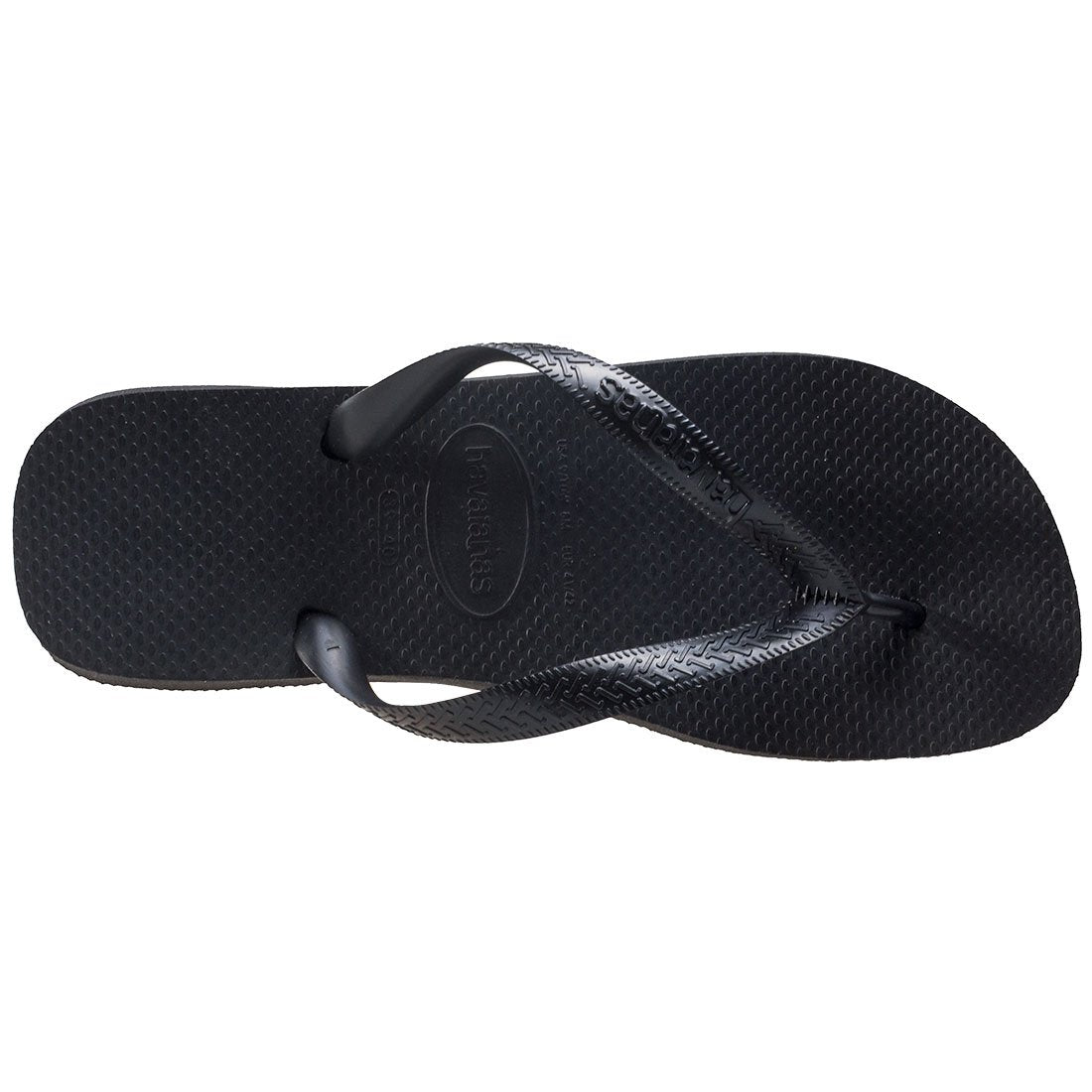 Havaianas Top Flip Flops - Unisex Black Shoe Deals Outlet