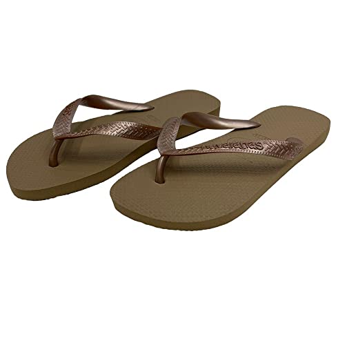 Havaianas Top Flip Flops - Unisex Rose Gold Shoe Deals Outlet