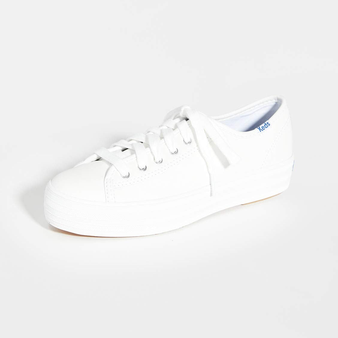 Keds Triple Kick Leather - Women's White Shoe Deals Outlet