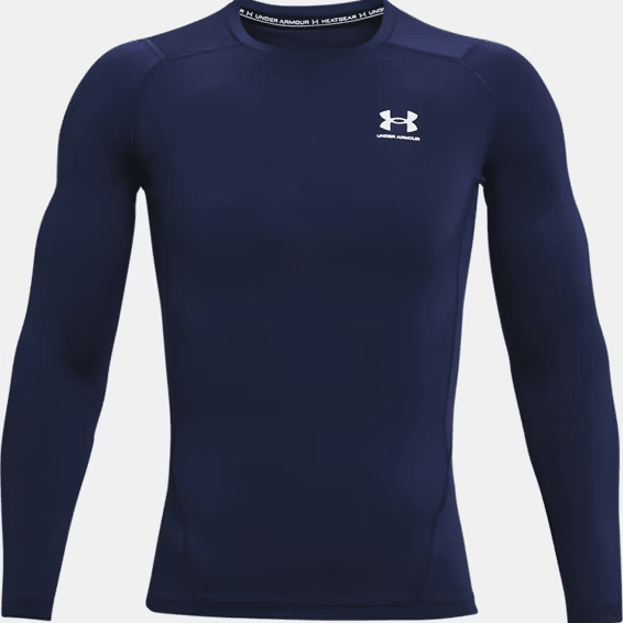Under Armour HeatGear Compression Long Sleeve Midnight Navy / White Large 194513904464 Shoe Deals Outlet