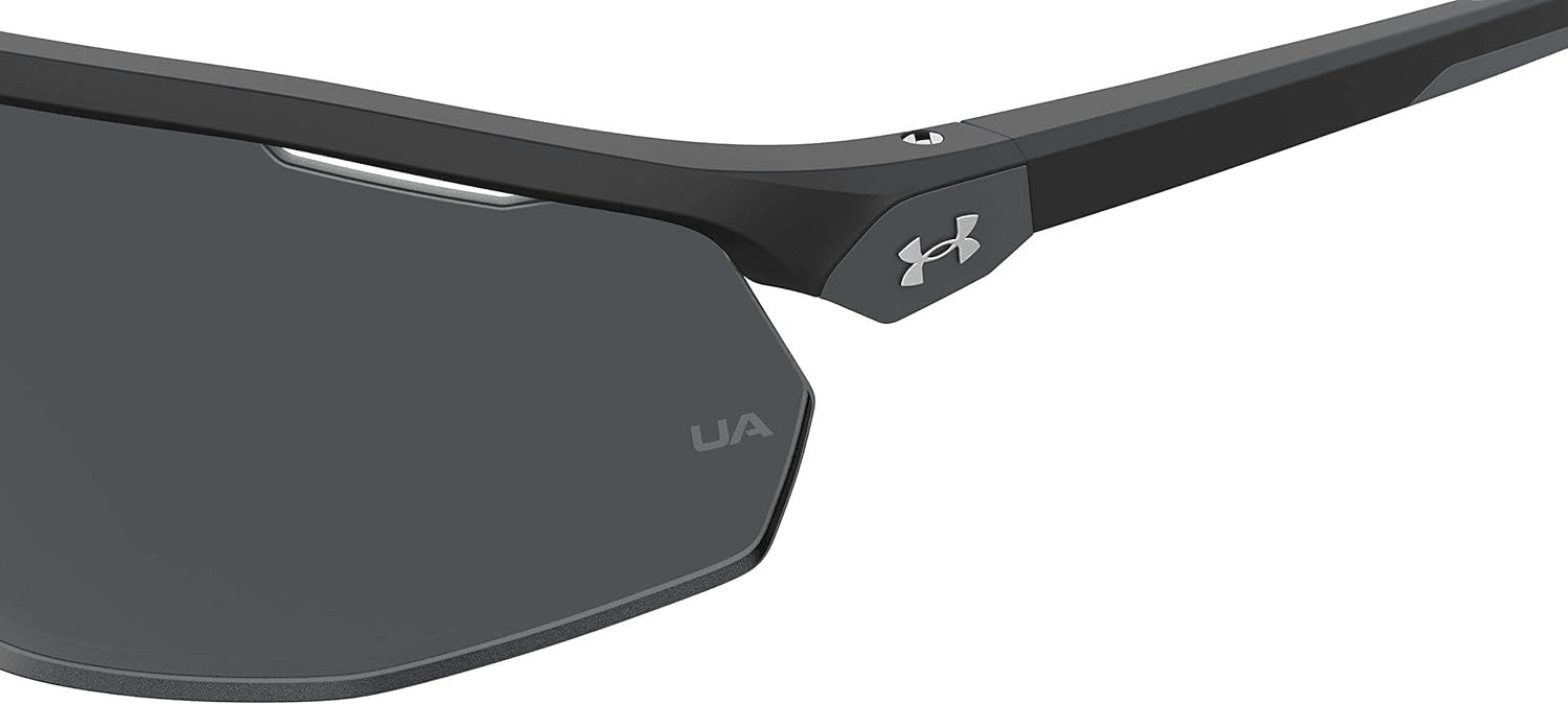 Under Armour UA Gametime Wrap Sunglasses Matte Black/Grey 99mm 716736383811 Shoe Deals Outlet