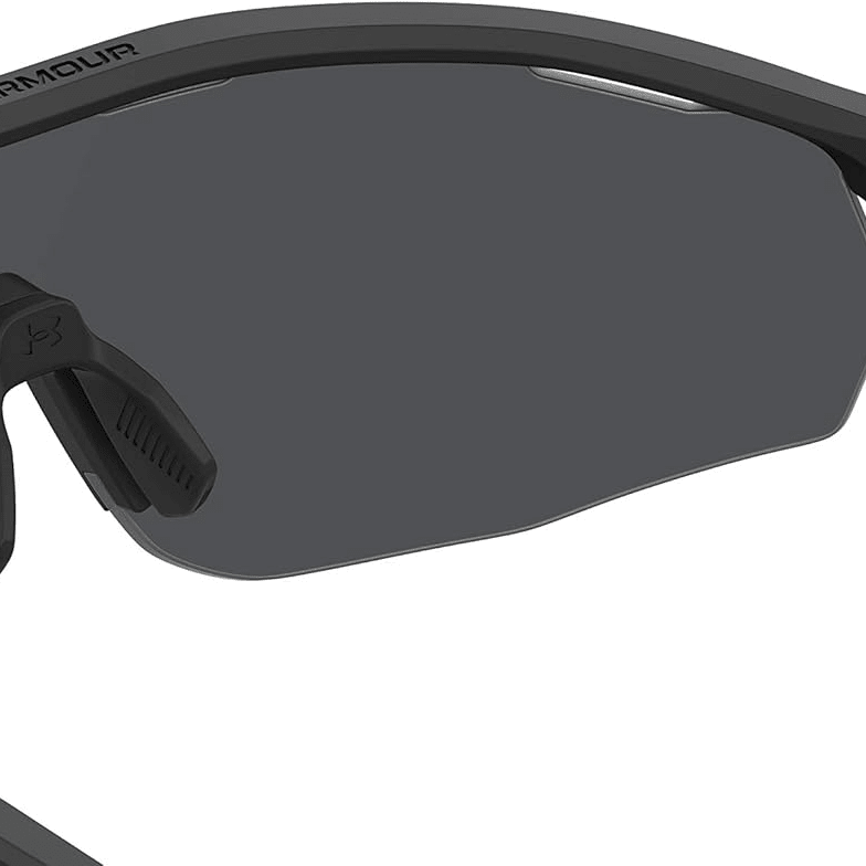 Under Armour UA Gametime Wrap Sunglasses Matte Black/Grey 99mm 716736383811 Shoe Deals Outlet