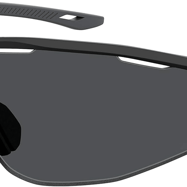 Under Armour UA Gametime Wrap Sunglasses Matte Black/Grey 99mm 716736383811 Shoe Deals Outlet