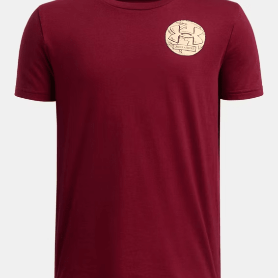 Under Armour UA Trophy T-Shirt Cardinal / Coyote Large 197778088535 Shoe Deals Outlet
