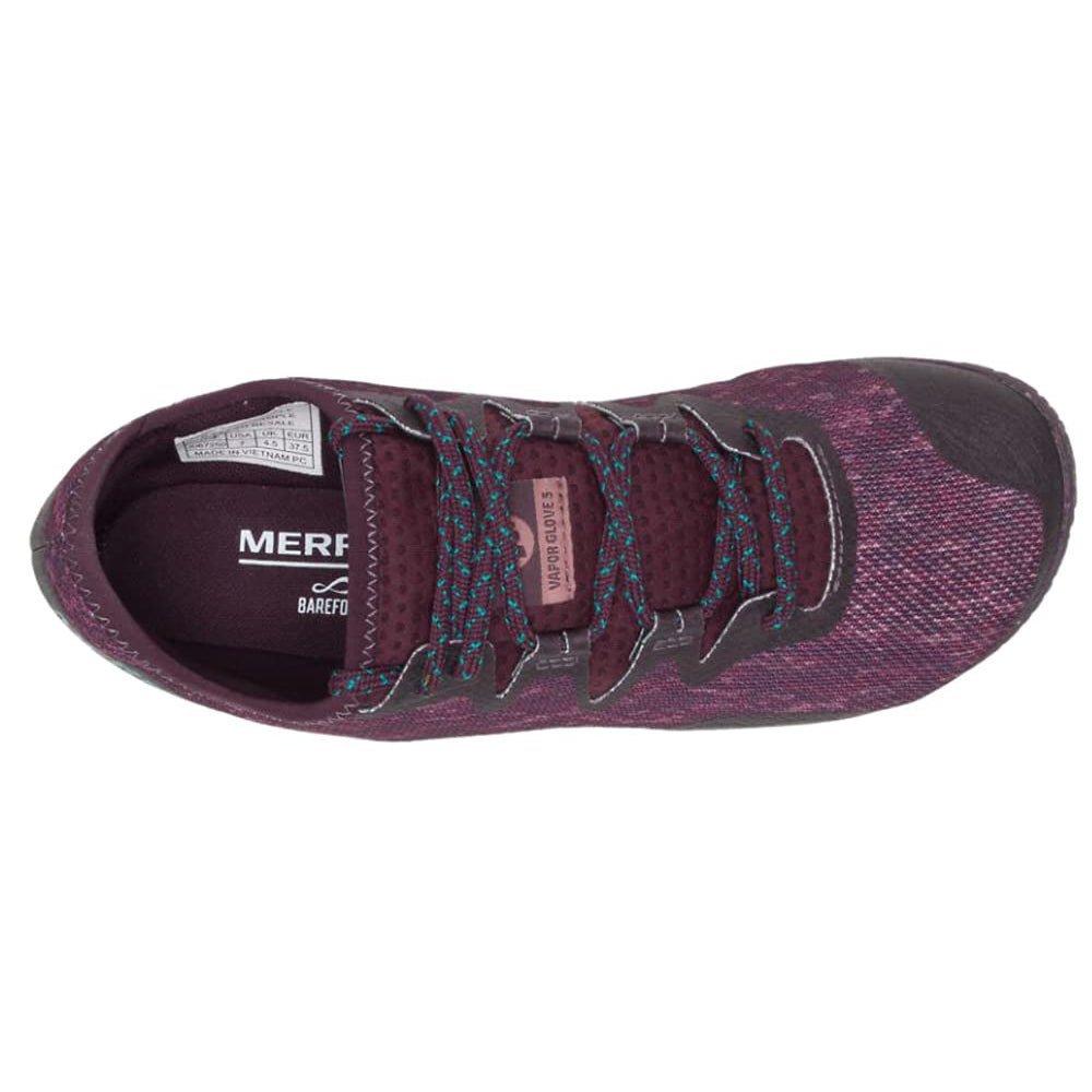 Merrell Vapor Glove 5 - Women's Burgundy Shoe Deals Outlet