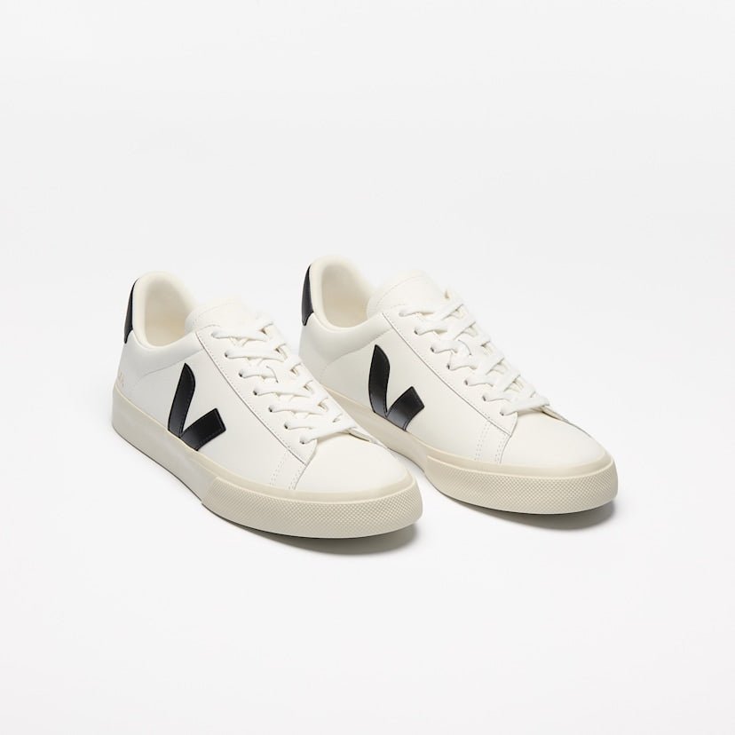 VEJA Campo Leather Extra White/Black 7 M 3611820005723 Shoe Deals Outlet