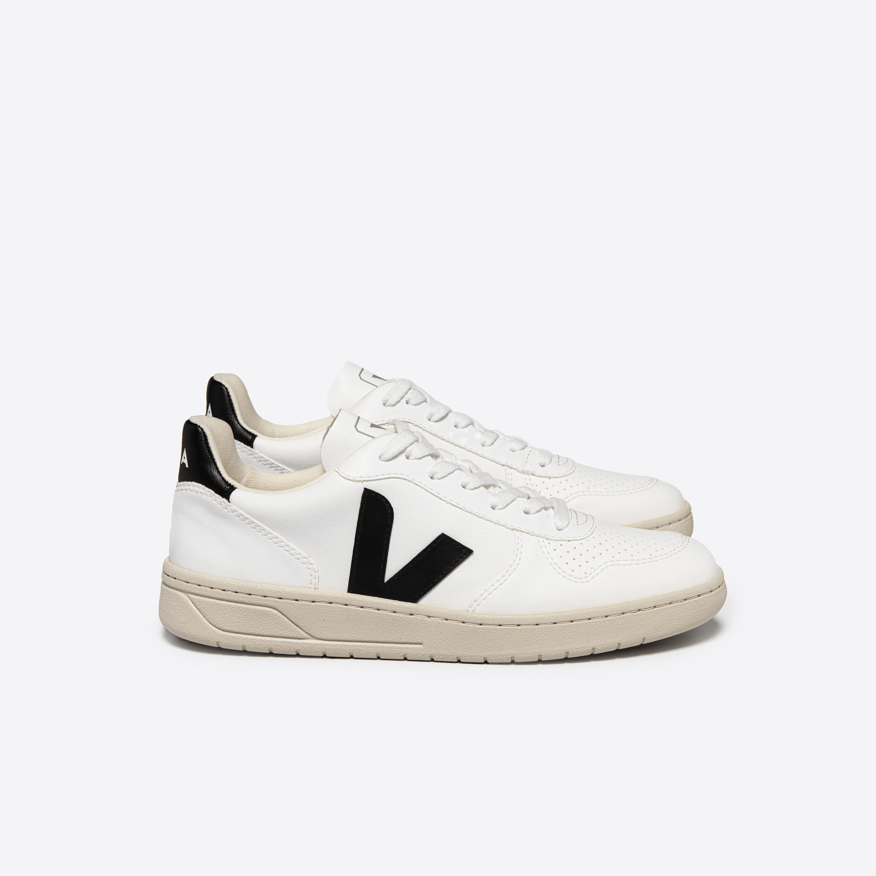 VEJA V - 10 CWL White / Black 10 M 3611820801738 Shoe Deals Outlet