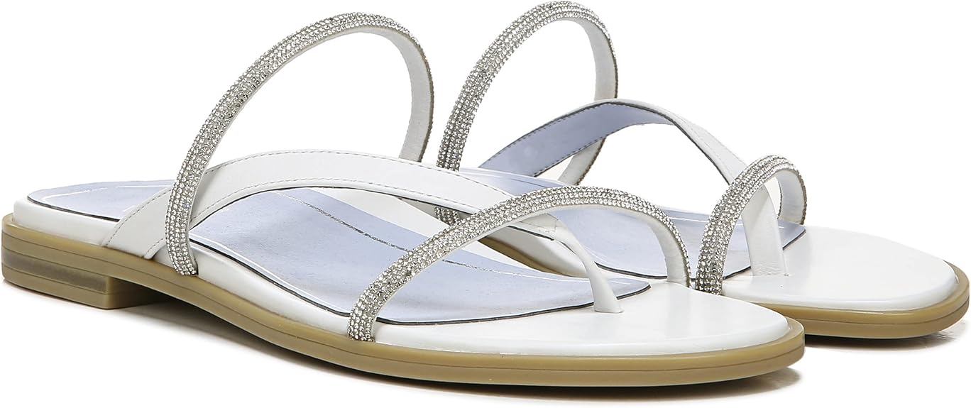 VIONIC Prism Slide Sandal White 7 M 192329748296 Shoe Deals Outlet