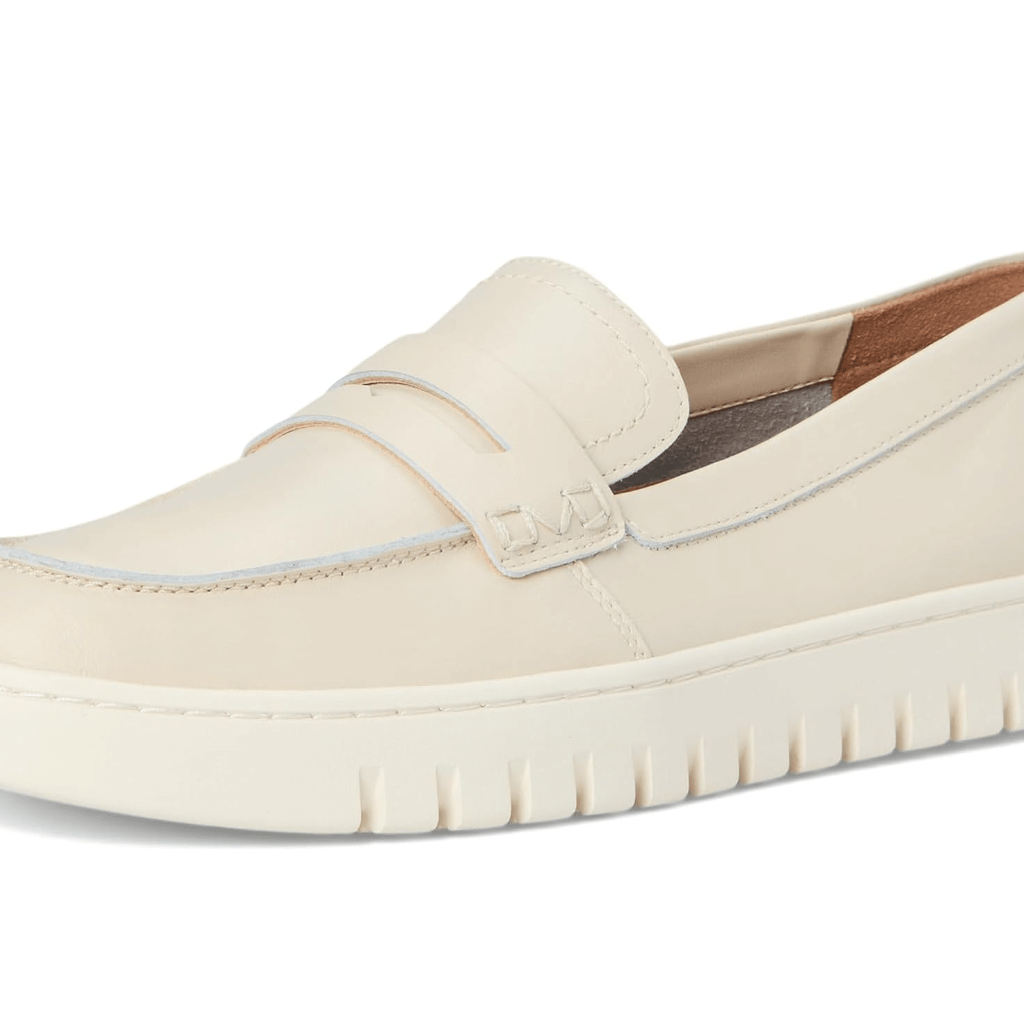 VIONIC Uptown Loafer Cream Leather 8.5 M 197725035698 Shoe Deals Outlet