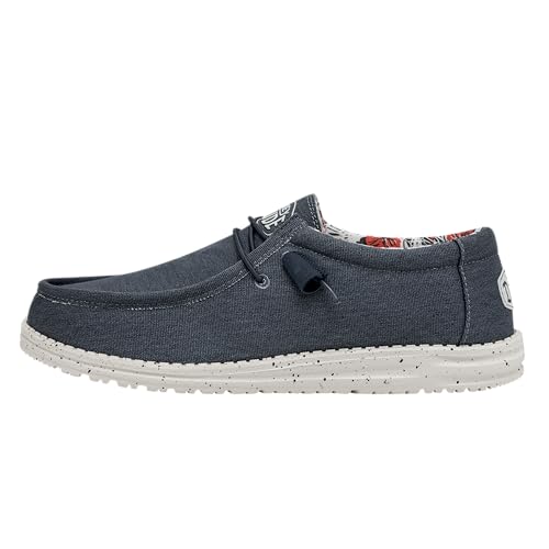 Hey Dude Wally Stretch - Men's Blue Shoe Deals Outlet