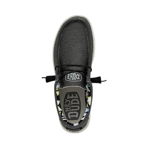 Hey Dude Wally Stretch - Men's Black Shoe Deals Outlet