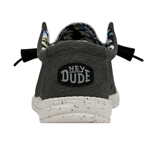 Hey Dude Wally Stretch - Men's Black Shoe Deals Outlet