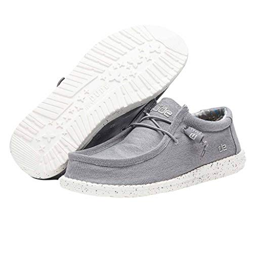 Hey Dude Wally Stretch - Men's Stretch Iron Shoe Deals Outlet