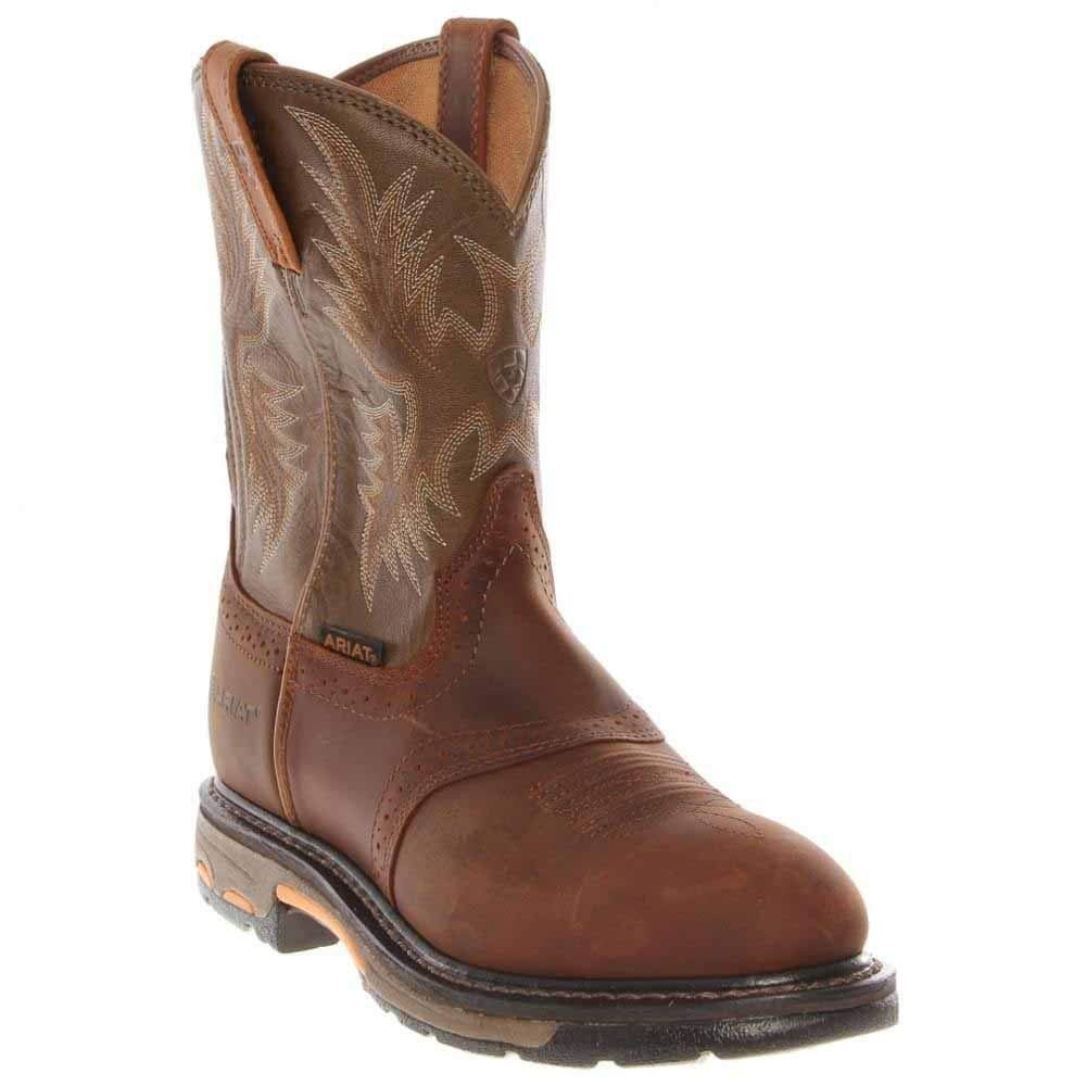 Ariat Workhog Pull - on Western Boot - Men's Aged Bark Shoe Deals Outlet