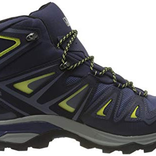 Salomon X Ultra 3 Mid GTX - Women's Crown Blue/Evening Blue/Sunny Lime Shoe Deals Outlet