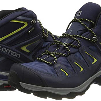 Salomon X Ultra 3 Mid GTX - Women's Crown Blue/Evening Blue/Sunny Lime Shoe Deals Outlet
