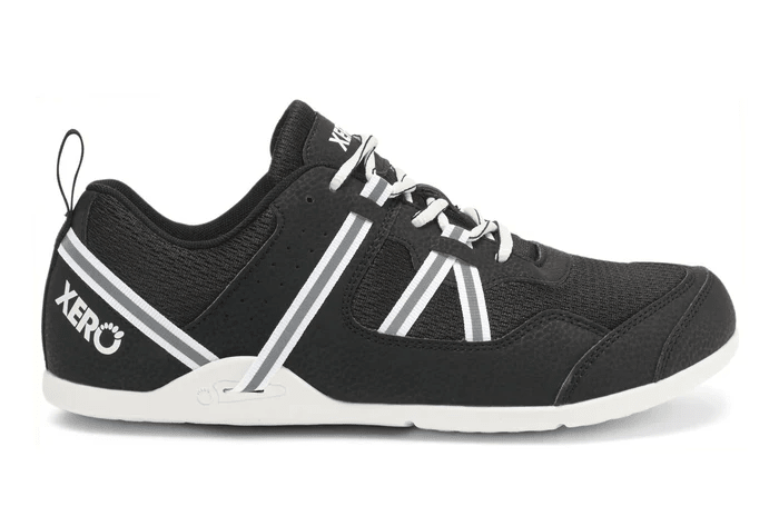 Xero Shoes Prio Running and Fitness Shoe Black / White 11.5 M 818403026462 Shoe Deals Outlet