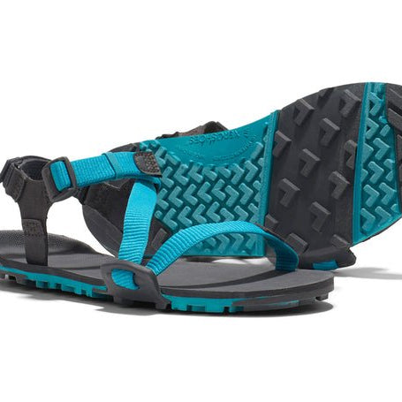 Xero Shoes Z - Trail EV - Trail Hiking, Running, and Recovery Sandal Lake Blue / Asphalt 9 M 840187697910 Shoe Deals Outlet