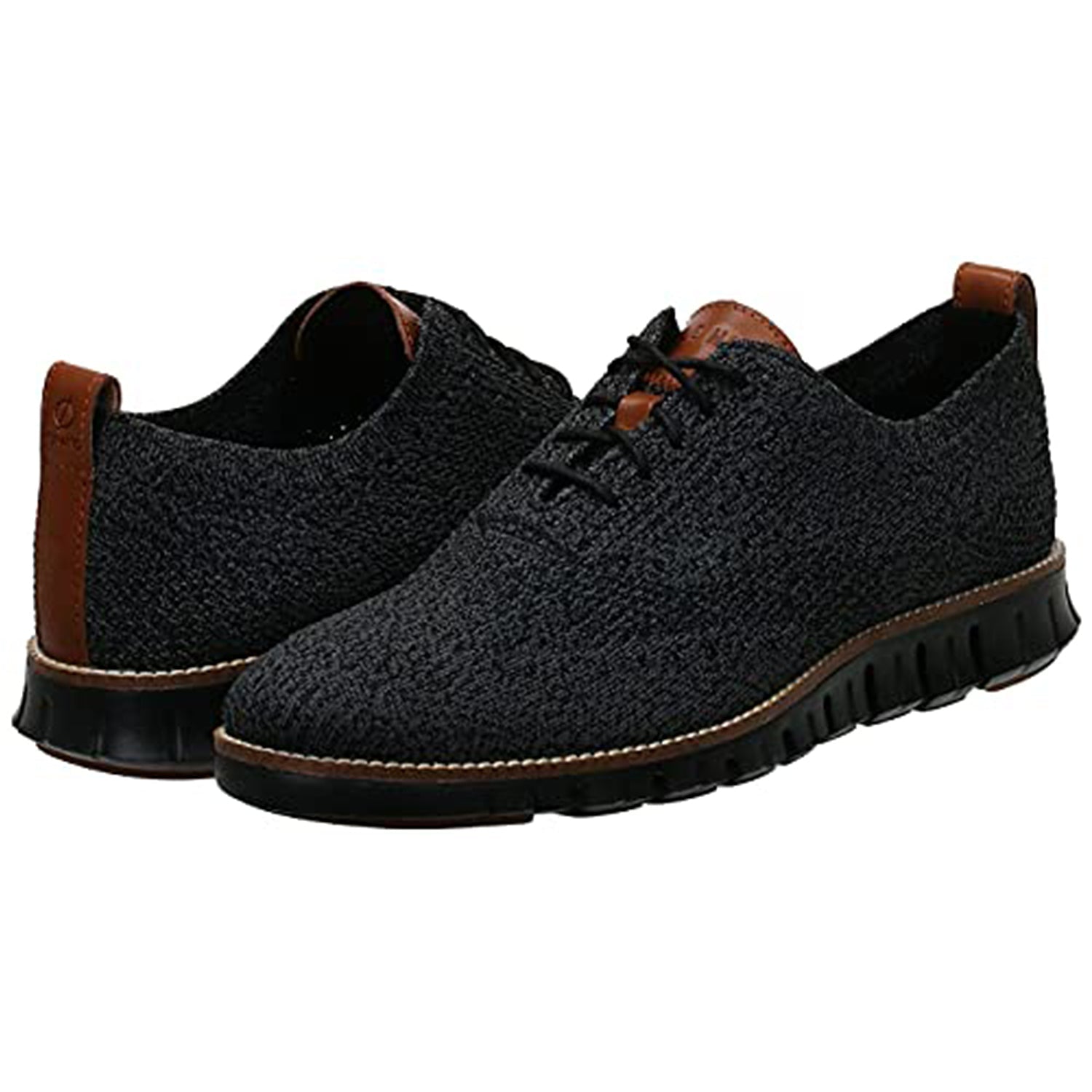 Cole Haan ZeroGrand Stitchlite Wingtip Oxford - Men's Black/Magnet/Black Shoe Deals Outlet
