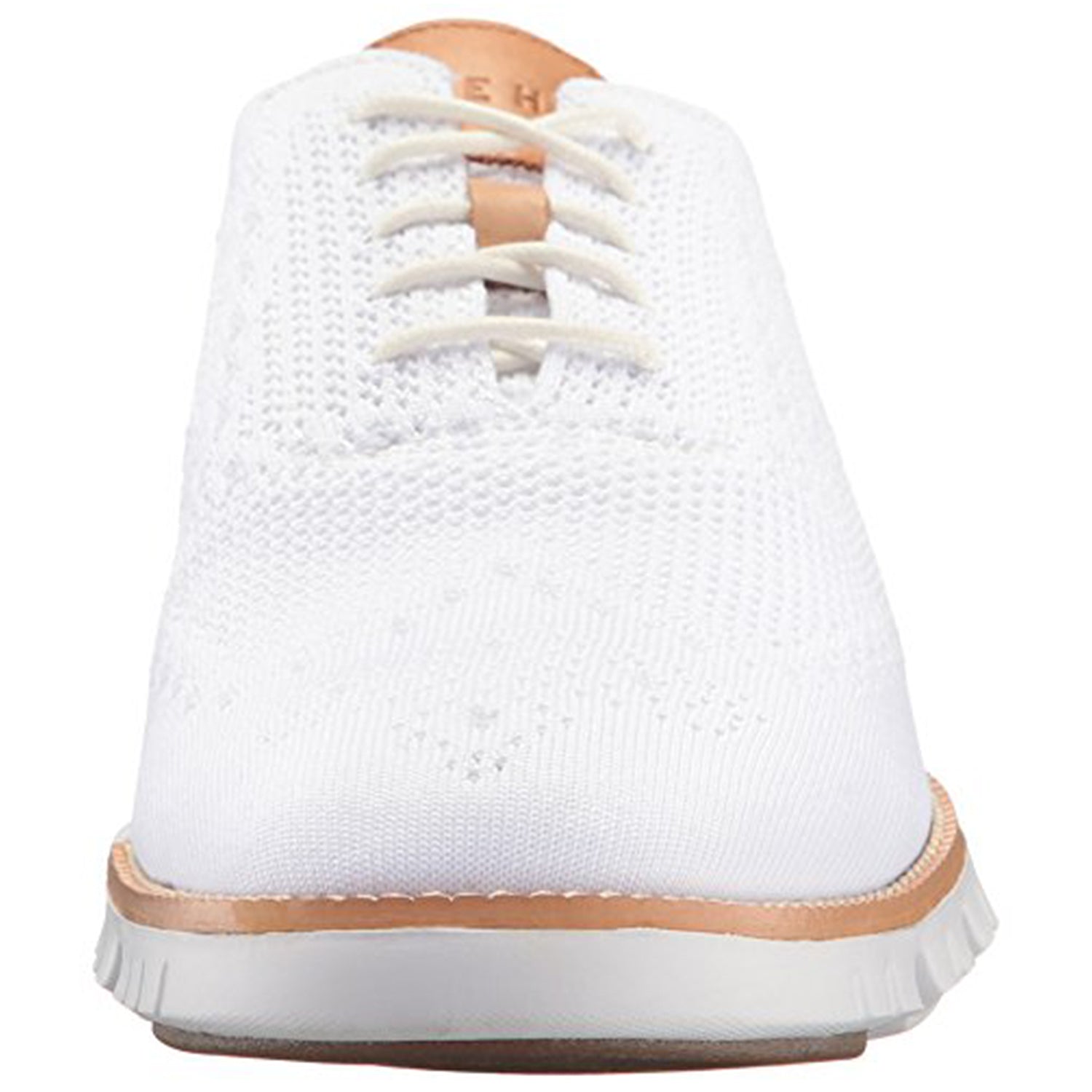 Cole Haan ZeroGrand Stitchlite Wingtip Oxford - Men's Optic White Knit/White Shoe Deals Outlet