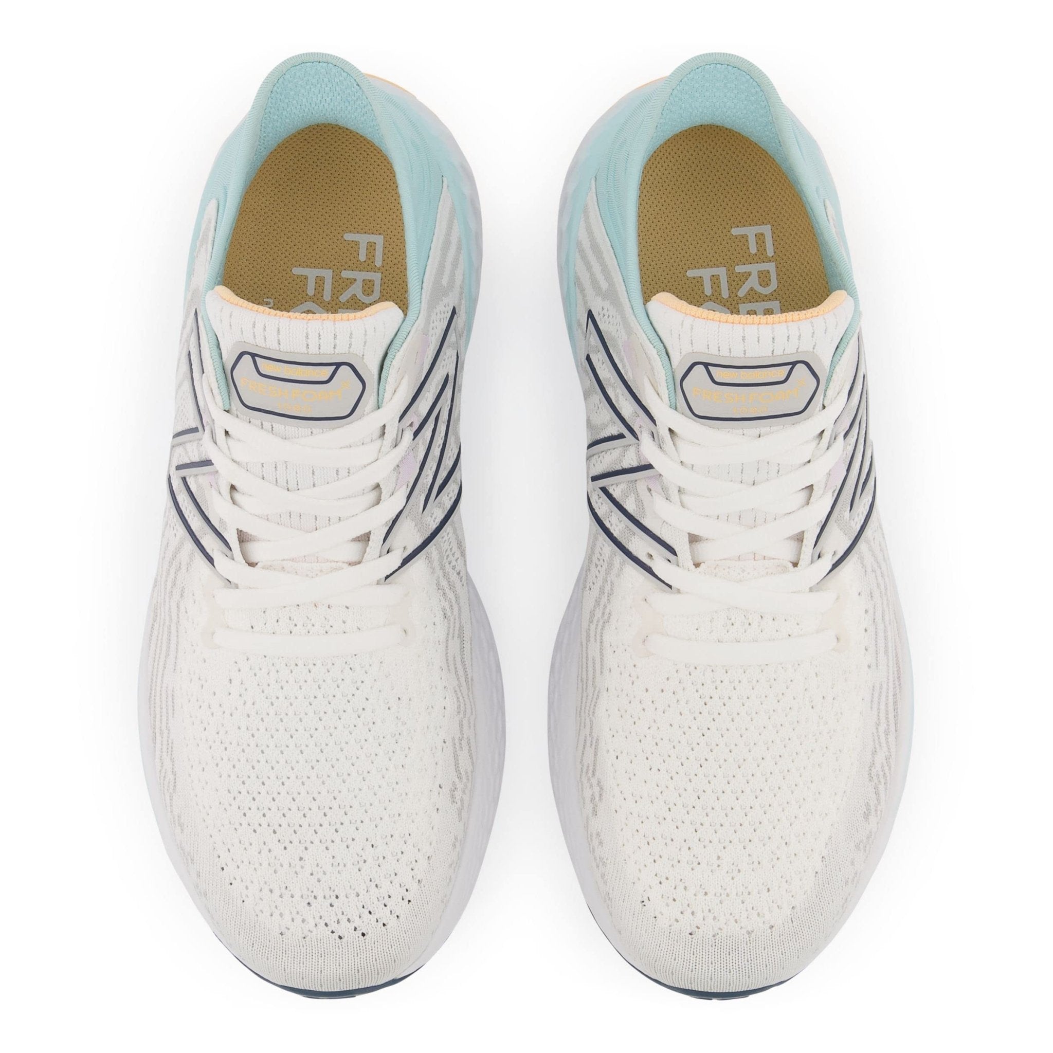 New Balance 1080 Fresh Foam W1080M11 - Women's White/Blue Chill Shoe Deals Outlet