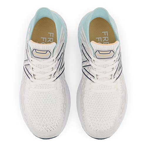 New Balance 1080 Fresh Foam W1080M11 - Women's White/Blue Chill Shoe Deals Outlet