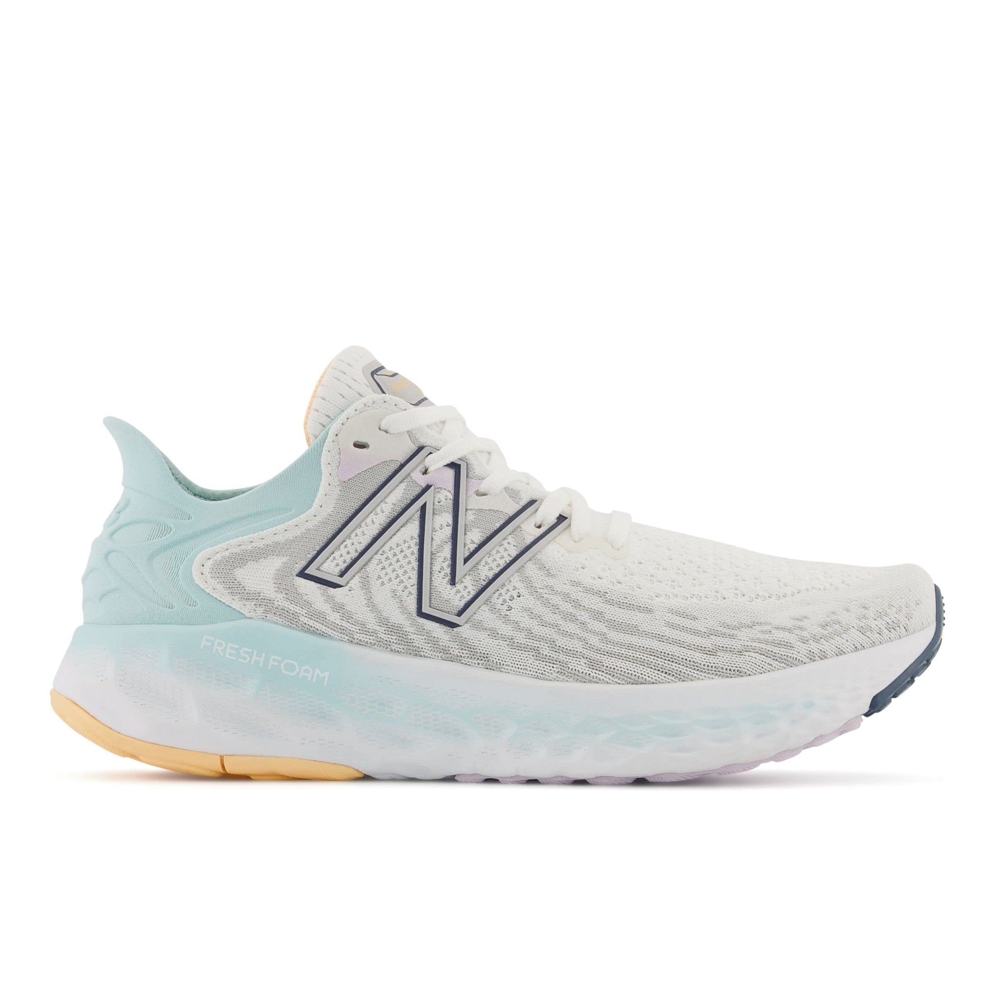 New Balance 1080 Fresh Foam W1080M11 - Women's White/Blue Chill Shoe Deals Outlet