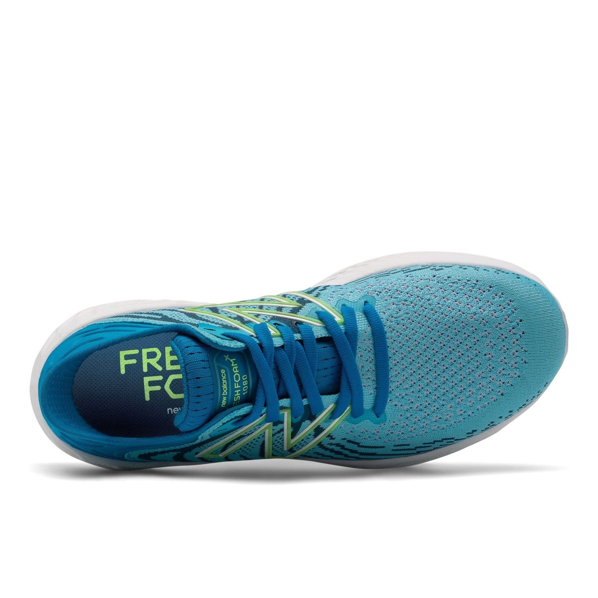New Balance 1080 Fresh Foam W1080S11 - Women's Blue and White Shoe Deals Outlet