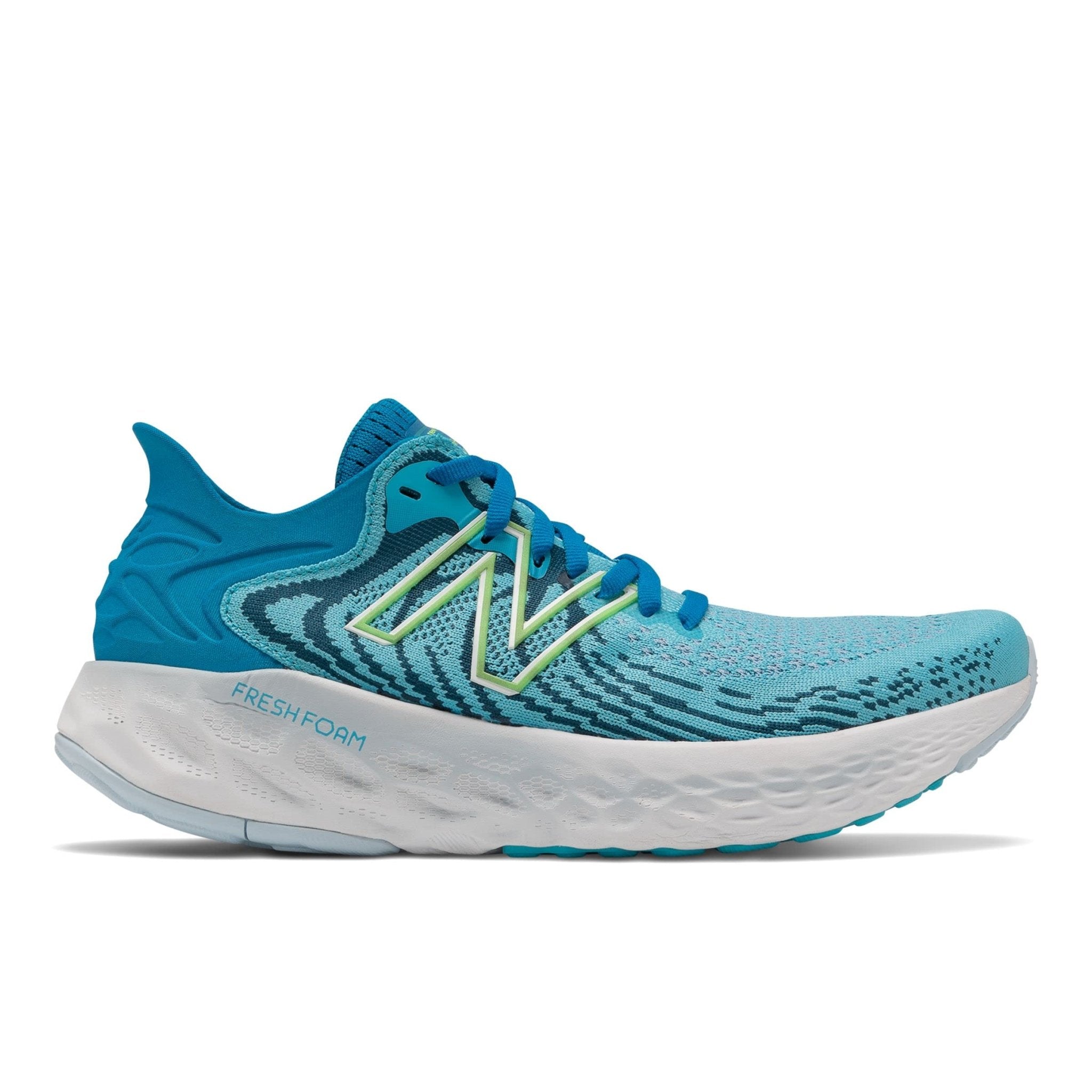 New Balance 1080 Fresh Foam W1080S11 - Women's Blue and White Shoe Deals Outlet