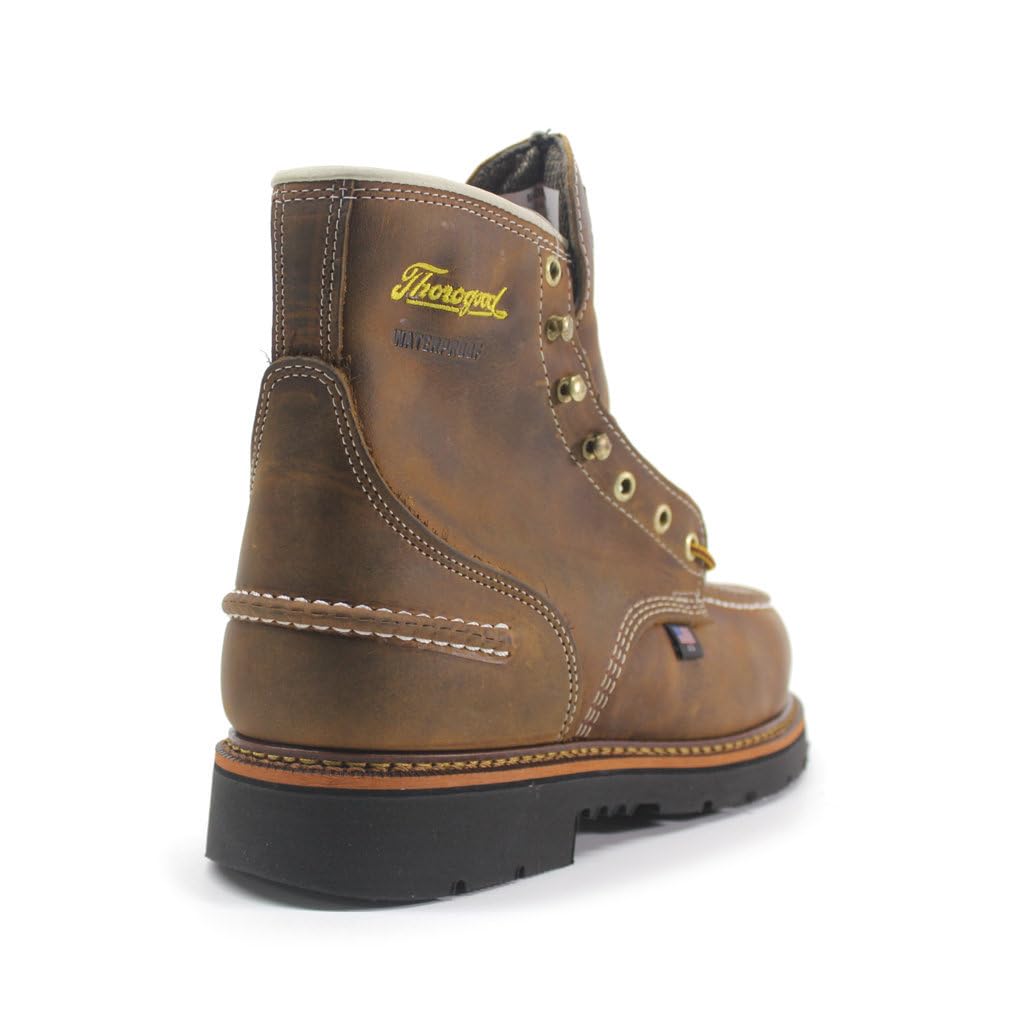 Thorogood 1957 Waterproof Safety Steel Toe Series 6 inch - Men's Dark Brown Shoe Deals Outlet