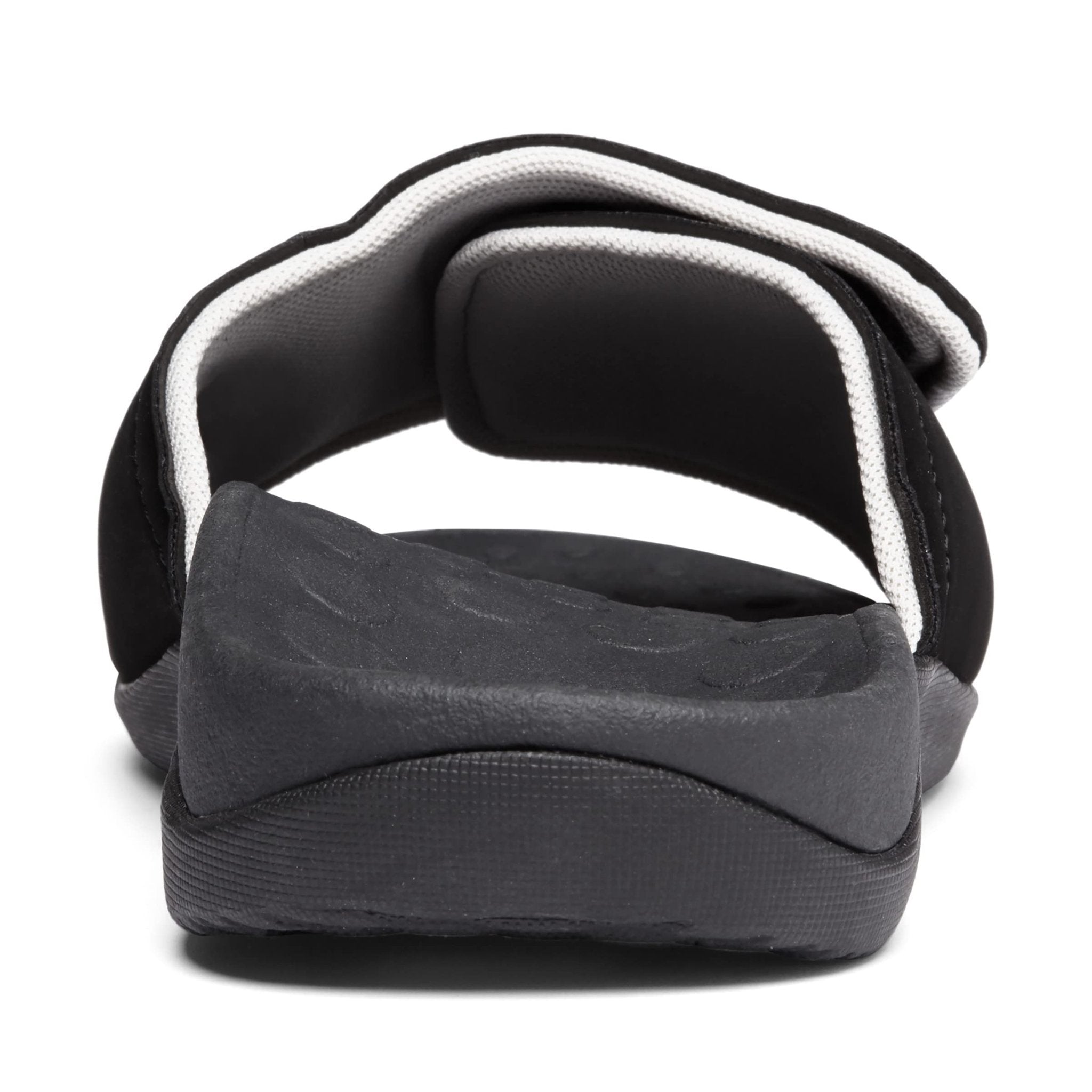VIONIC 24Kiwi Motion Control Orthotic Sandal - Unisex Black and Grey Shoe Deals Outlet