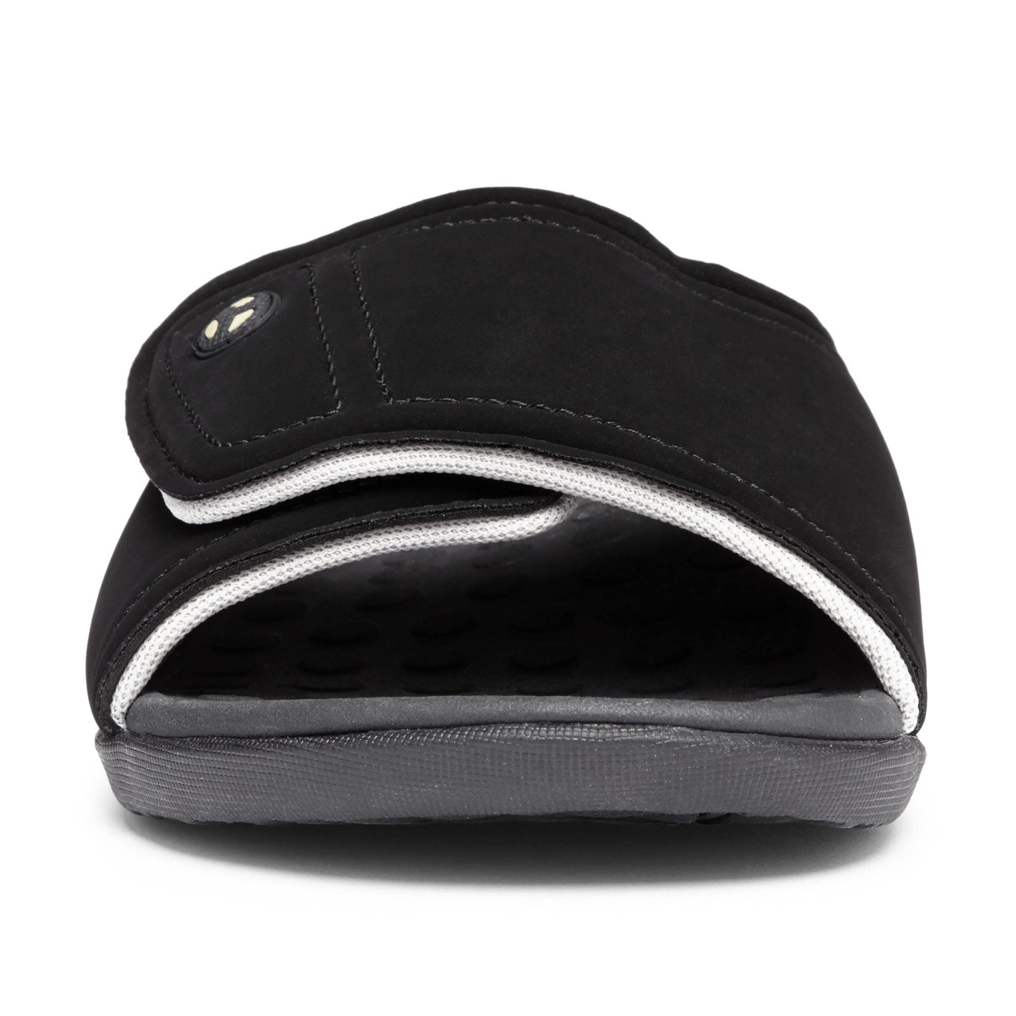 VIONIC 24Kiwi Motion Control Orthotic Sandal - Unisex Black and Grey Shoe Deals Outlet