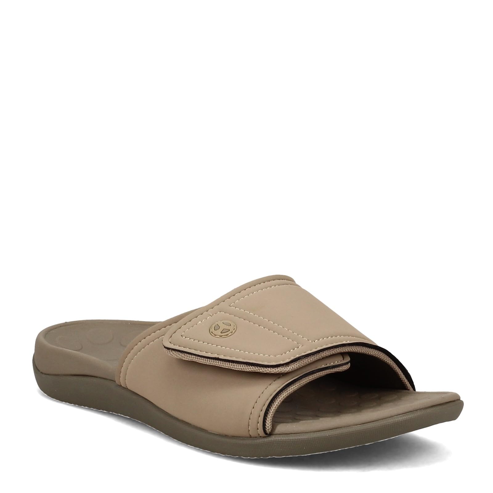VIONIC 24Kiwi Motion Control Orthotic Sandal - Unisex Camel Khaki Shoe Deals Outlet