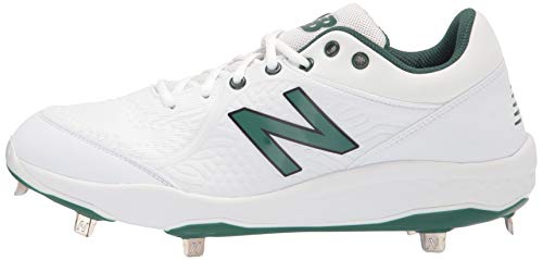 New Balance 3000v5 Cleat L3000OA5 - Men's White | Green Shoe Deals Outlet