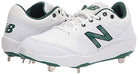 New Balance 3000v5 Cleat L3000OA5 - Men's White | Green Shoe Deals Outlet