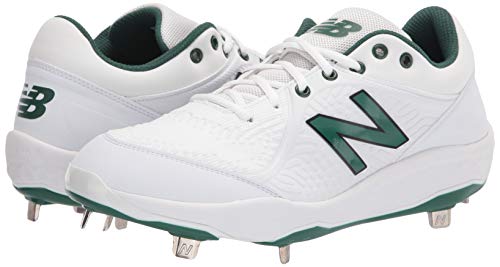 New Balance 3000v5 Cleat L3000OA5 - Men's White | Green Shoe Deals Outlet