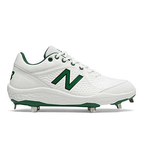 New Balance 3000v5 Cleat L3000OA5 - Men's White | Green Shoe Deals Outlet