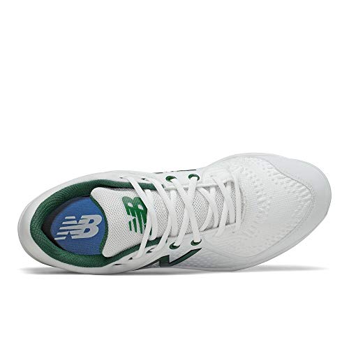 New Balance 3000v5 Cleat L3000OA5 - Men's White | Green Shoe Deals Outlet
