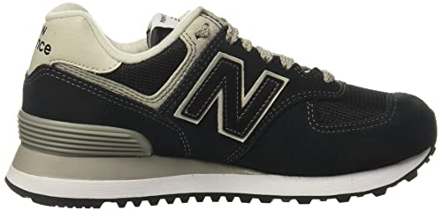 New Balance 574 Classics WL574EB - Women's Black/White Shoe Deals Outlet