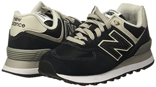 New Balance 574 Classics WL574EB - Women's Black/White Shoe Deals Outlet