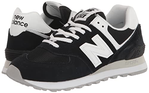 New Balance 574 Classics WL574FQ2 - Women's Black/White Shoe Deals Outlet